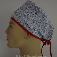 Small Nurses Hats on Blue