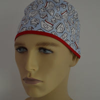 Small Nurses Hats on Blue