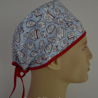 Small Nurses Hats on Blue