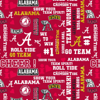 Alabama Crimson Tide Pride Cheer Words