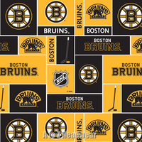 Boston Bruins Block Yellow