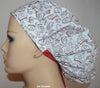 Small Nurses Hats Tossed Red Stripe