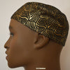 Black and Gold Kufi Cap