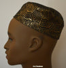 Black and Gold Kufi Cap