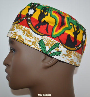 African Ethnic Print Kufi