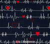 EKG Heartbeat Black