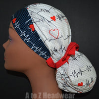 EKG Heartbeat White and Black