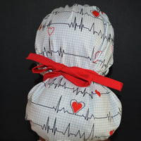 EKG Heartbeat White and Black