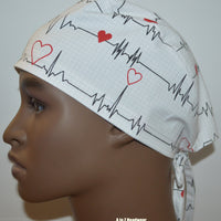 EKG Heartbeat White Original