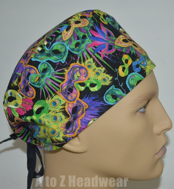 Mardi Gras Masks Black Multi