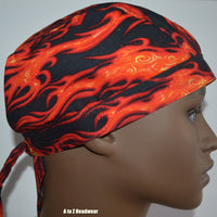 Hot Wheel Flames Skull Cap