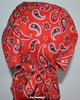 Red Bandana Skull Cap