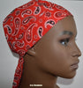 Red Bandana Skull Cap