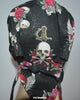 Skulls and Roses Skull Cap