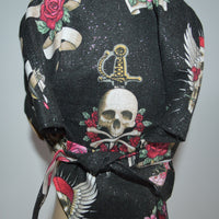 Skulls and Roses Skull Cap