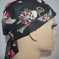 Skulls and Roses Skull Cap