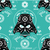 Darth Vader Sugar Skull Turquoise