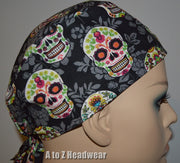 Sugar Skull Floral Black