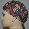 Sugar Skull Floral Gray