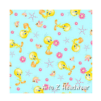 Tweety Bird Floral Aqua