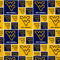 West Virginia Mountaineers (Block) WV